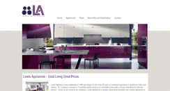 Desktop Screenshot of lewisappliances.com